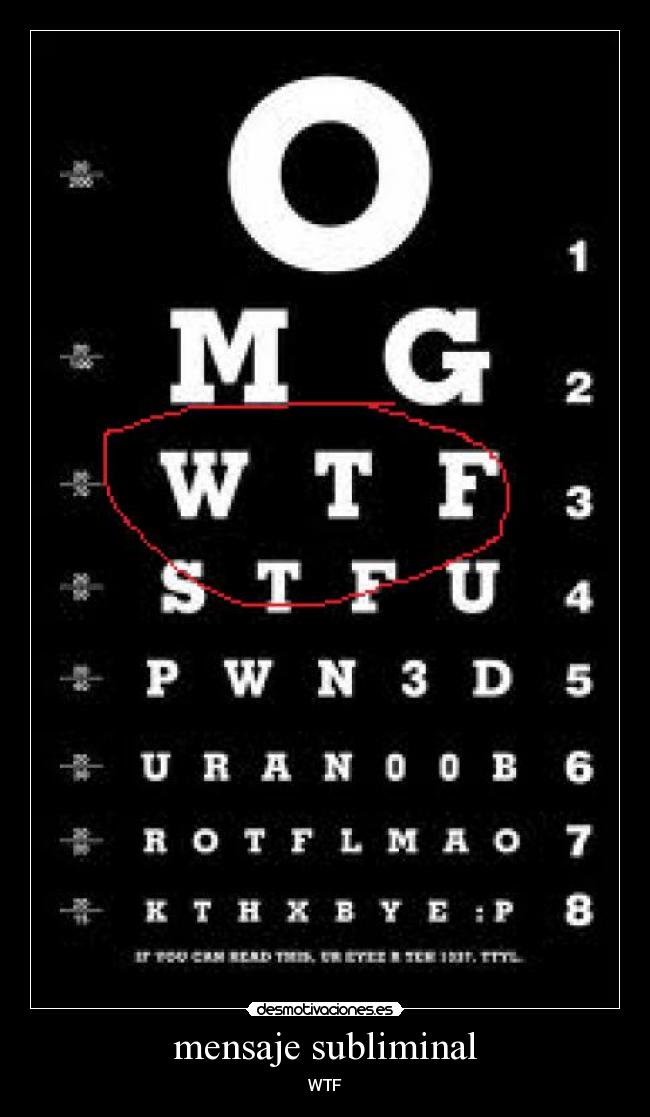 mensaje subliminal - WTF
