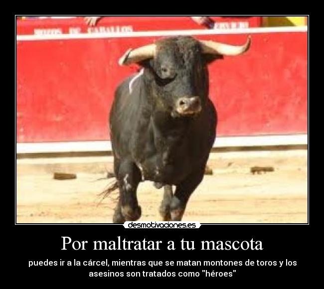 Por maltratar a tu mascota -