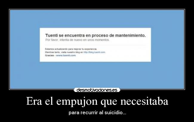 Era el empujon que necesitaba - 