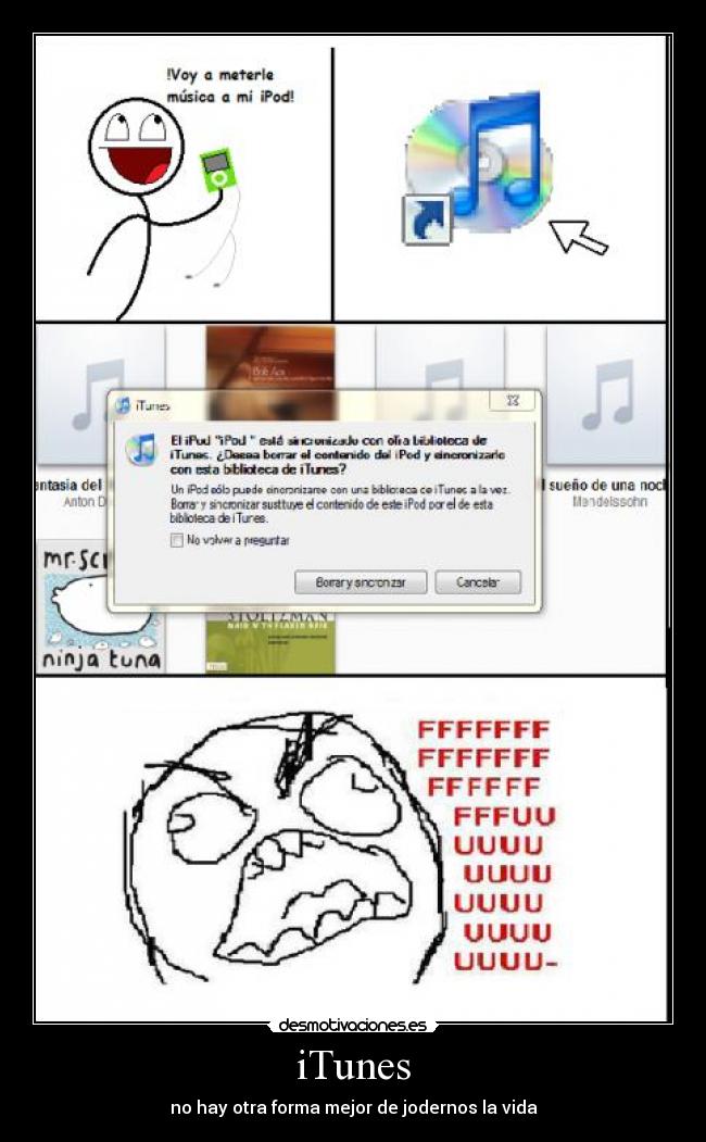 iTunes - no hay otra forma mejor de jodernos la vida
