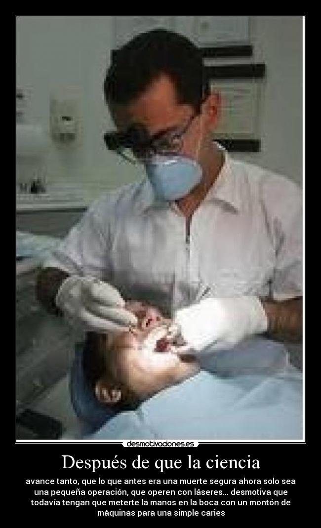 Después de que la ciencia -