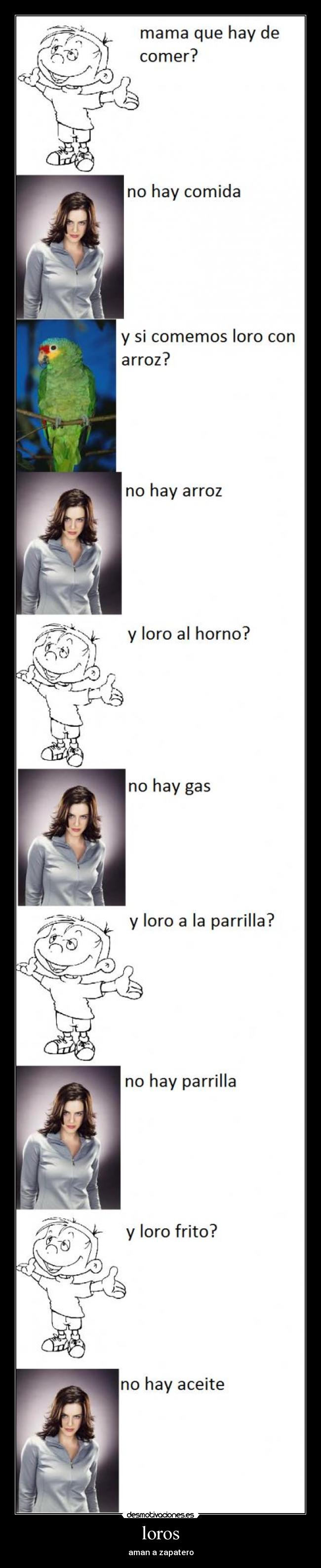 loros - aman a zapatero