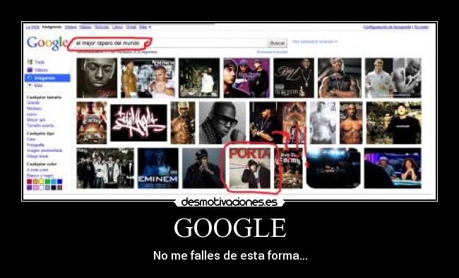 GOOGLE - No me falles de esta forma...