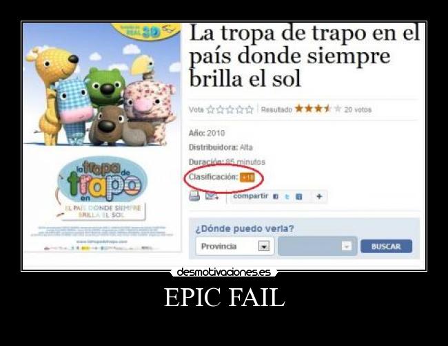 carteles fail epic fail xemy013 tropa trapo desmotivaciones