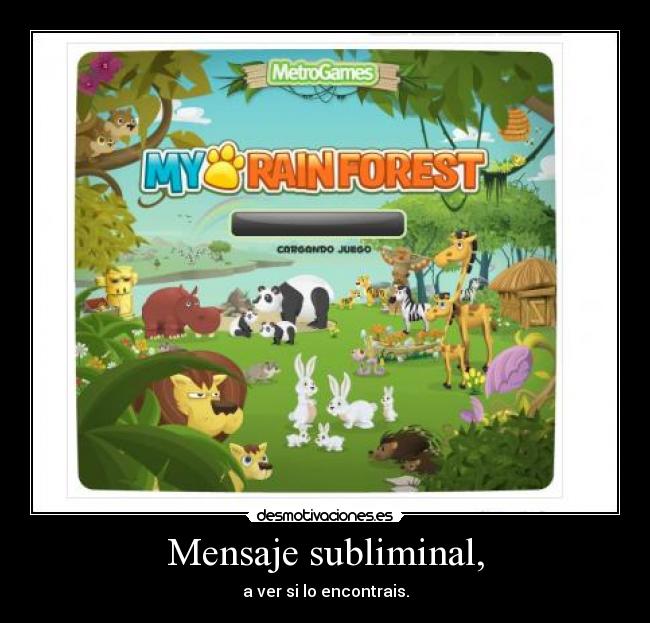 Mensaje subliminal, - 