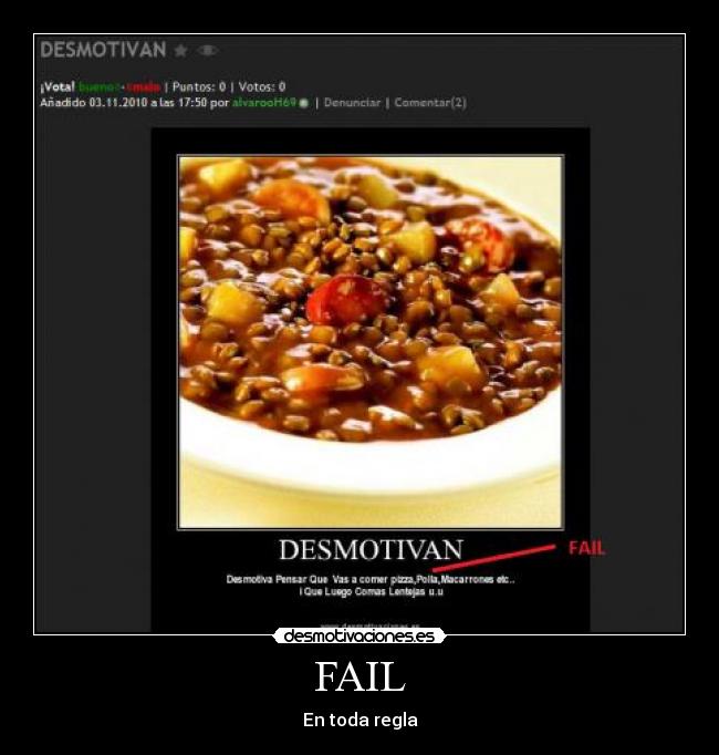 FAIL - En toda regla
