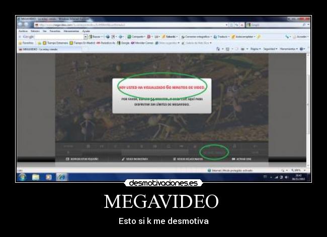 MEGAVIDEO - Esto si k me desmotiva