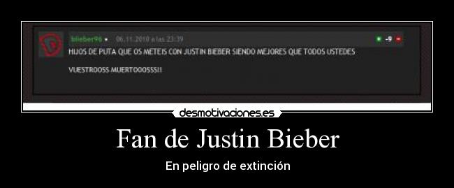 Fan de Justin Bieber -