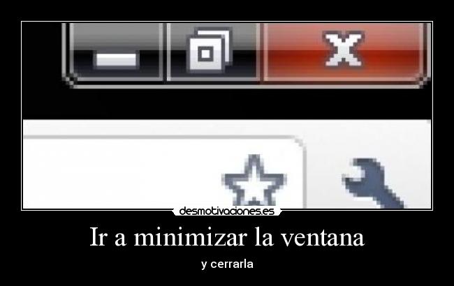 Ir a minimizar la ventana - 