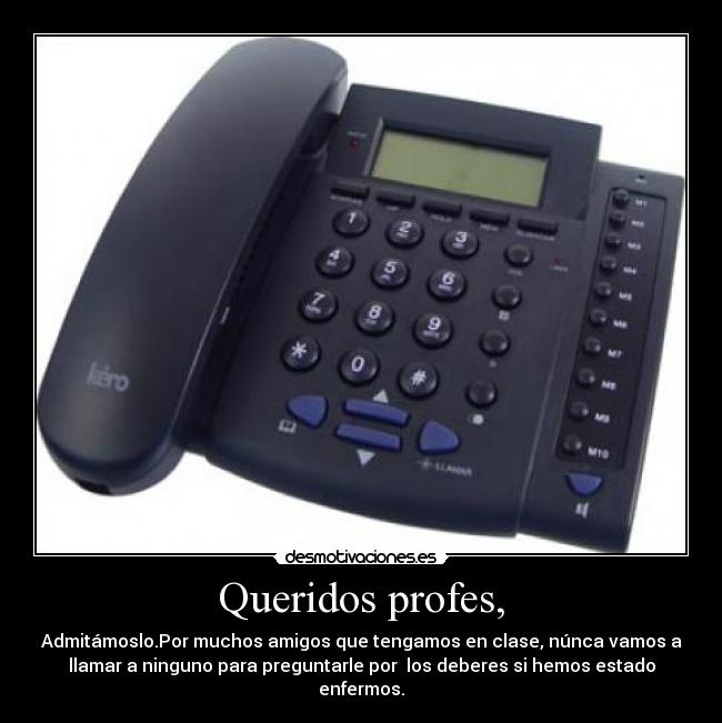 Queridos profes, - 