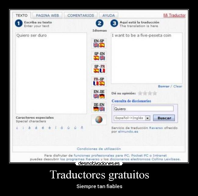 Traductores gratuitos -