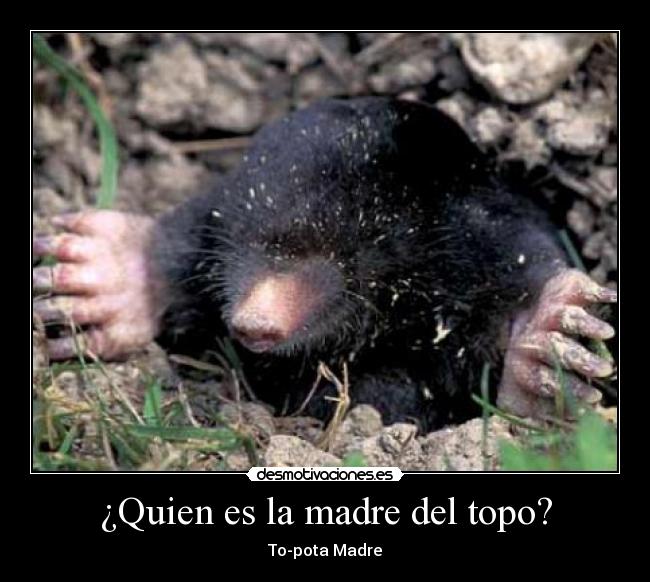 ¿Quien es la madre del topo? -