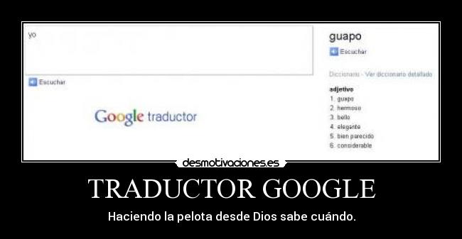 TRADUCTOR GOOGLE - 