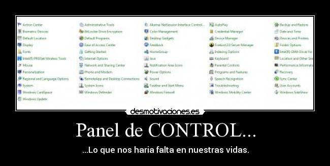 Panel de CONTROL... - 