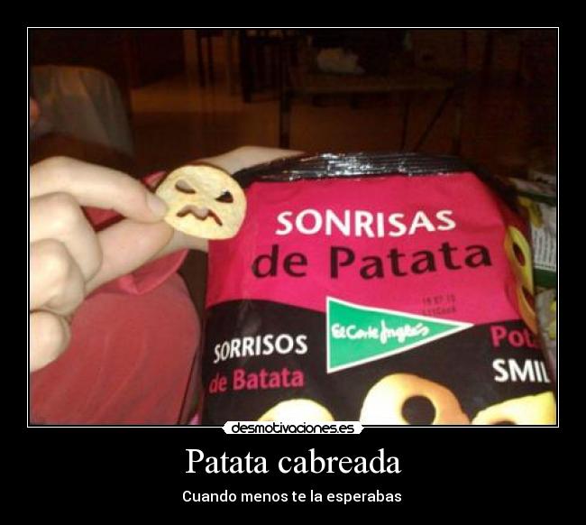 carteles patata cabreada desmotivaciones