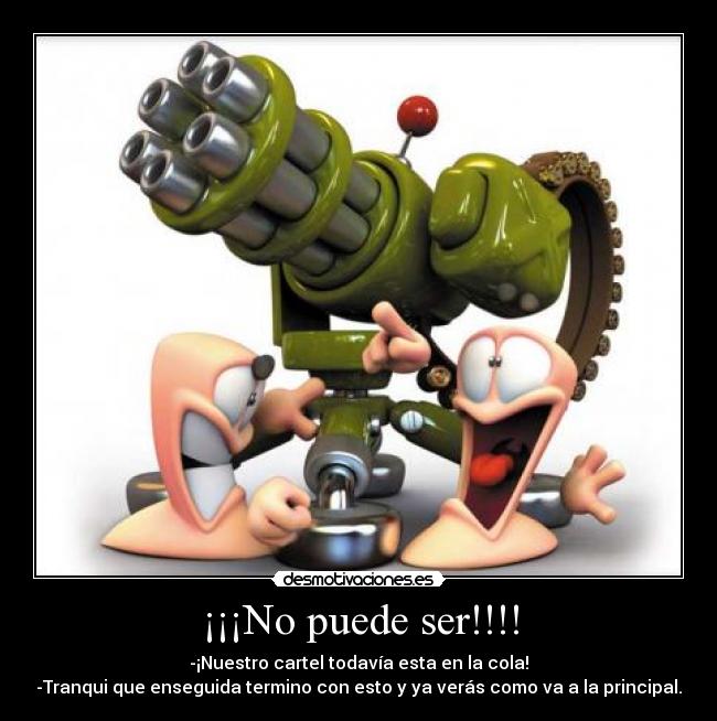 ¡¡¡No puede ser!!!! -