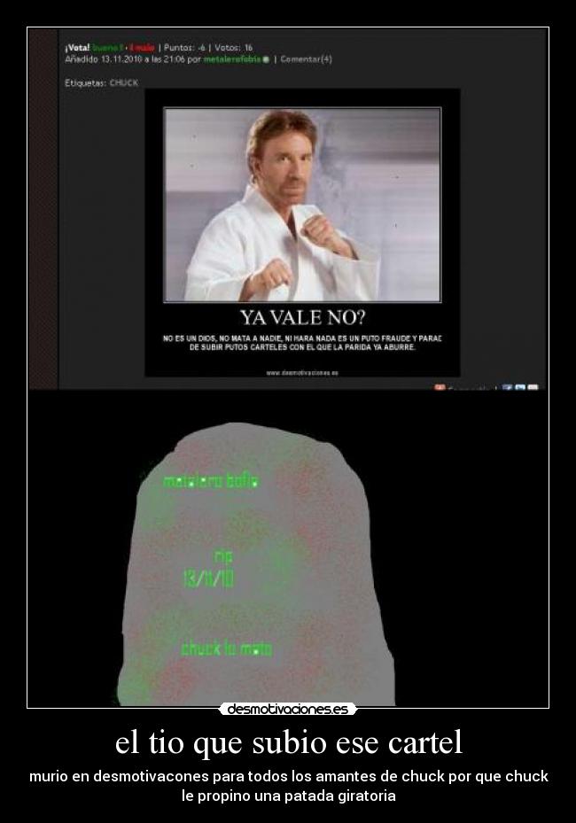 el tio que subio ese cartel - 