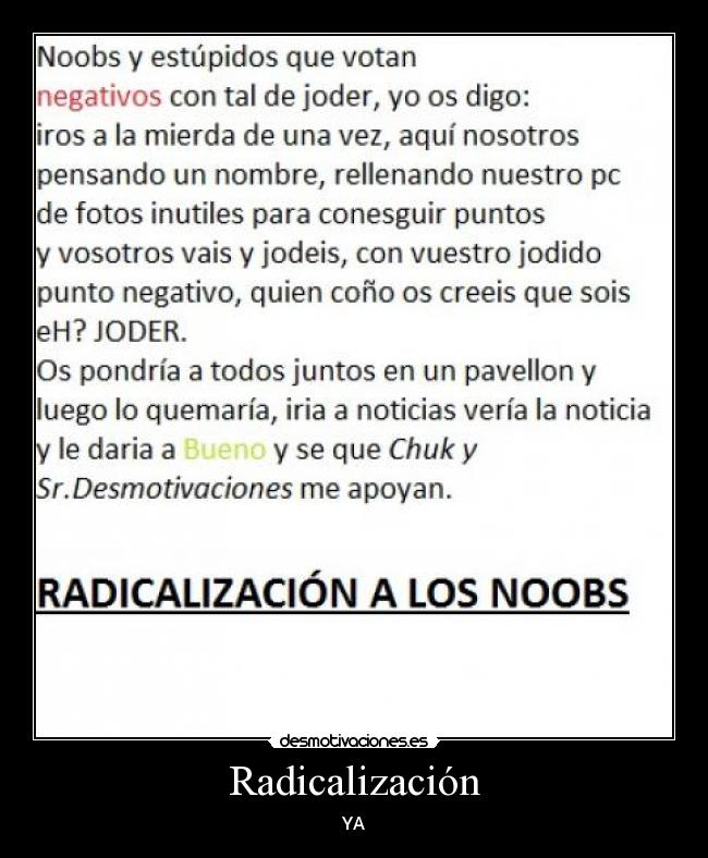 Radicalización - YA