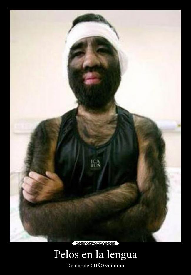 carteles pelos lengua donde cono vendran desmotivaciones