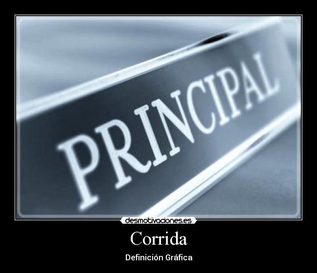 Corrida - Definición Gráfica