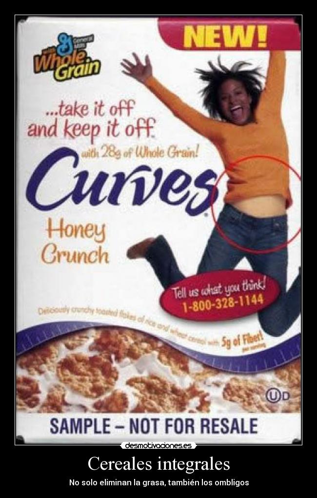 Cereales integrales - No solo eliminan la grasa, también los ombligos