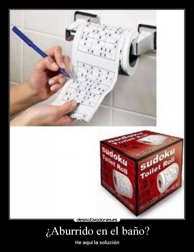 ¿Aburrido en el baño? - 