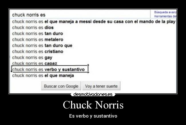 Chuck Norris - Es verbo y sustantivo