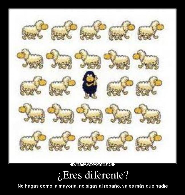 ¿Eres diferente? -