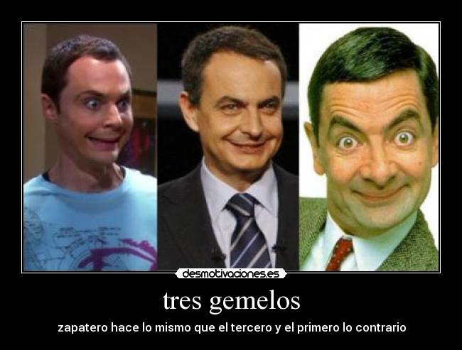 tres gemelos -