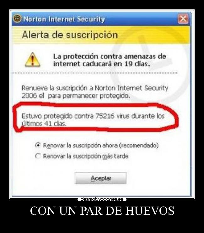 CON UN PAR DE HUEVOS - 