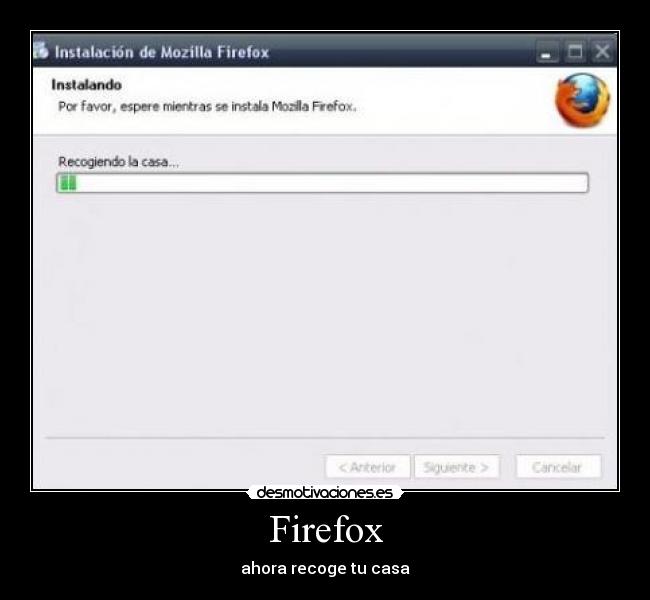 Firefox - ahora recoge tu casa