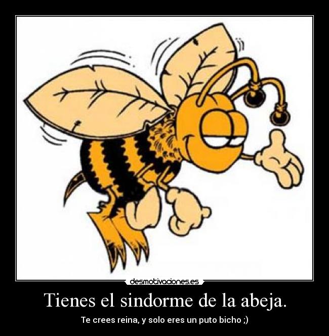 Tienes el sindorme de la abeja. -