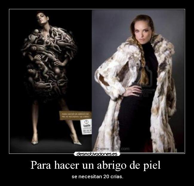 Para hacer un abrigo de piel  - 