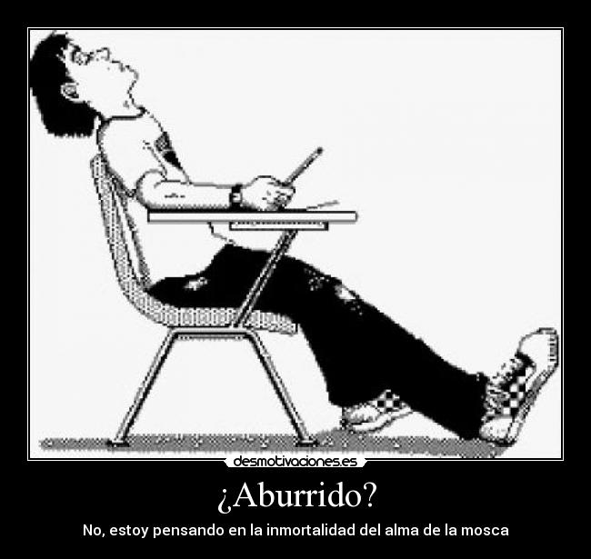 carteles aburrido alma mosca desmotivaciones