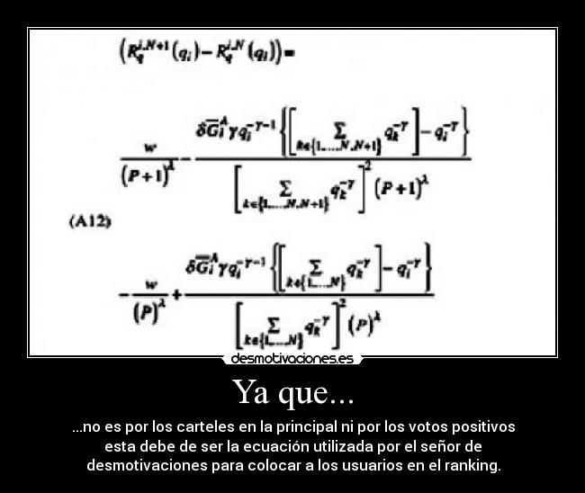 carteles desmotivacion ecuacion senor desmotivaciones desmotivaciones