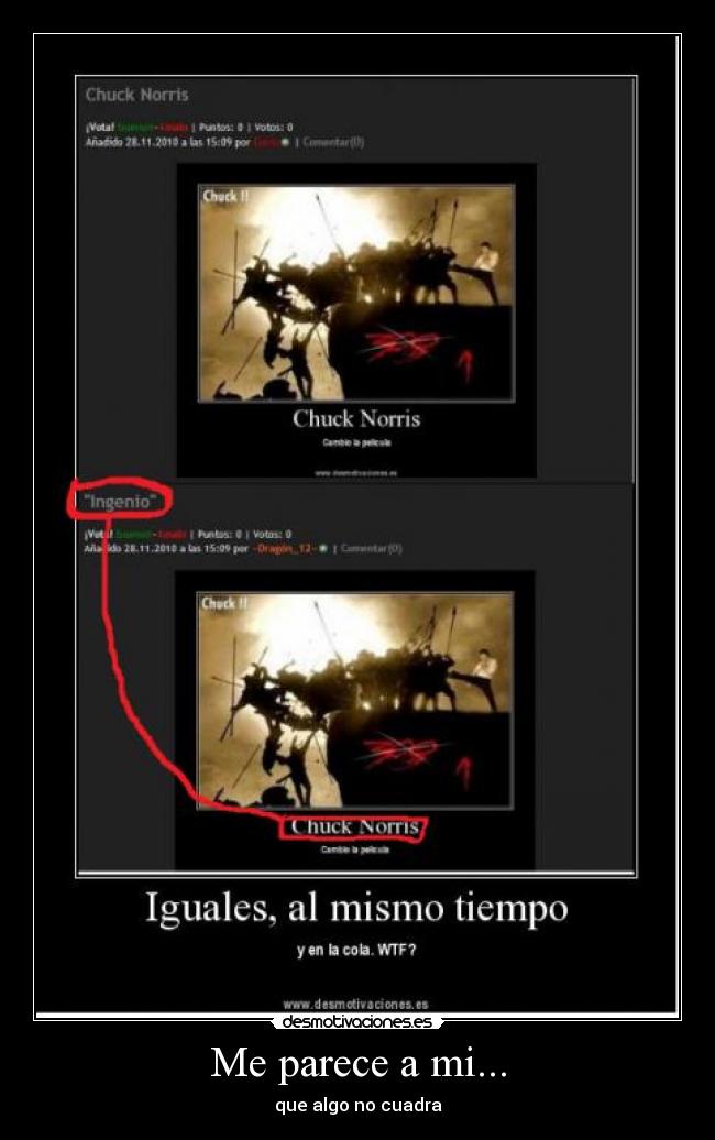 Me parece a mi... - que algo no cuadra