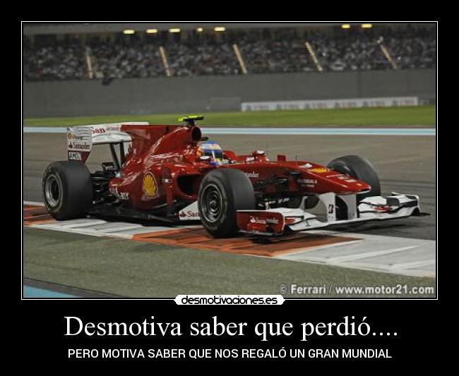 Desmotiva saber que perdió.... - PERO MOTIVA SABER QUE NOS REGALÓ UN GRAN MUNDIAL