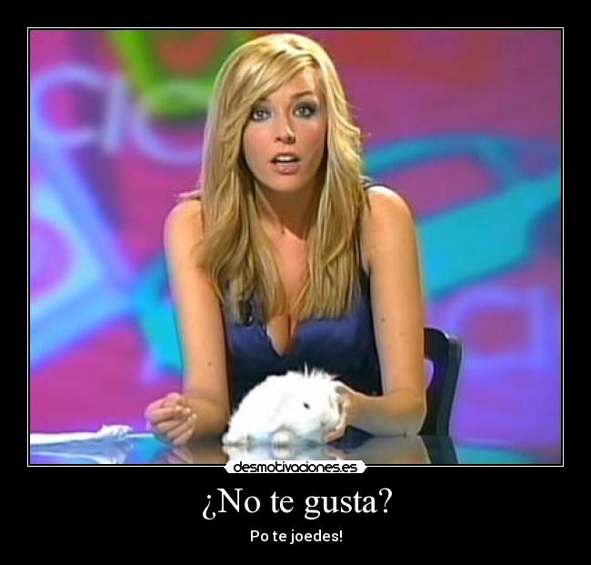 ¿No te gusta? -