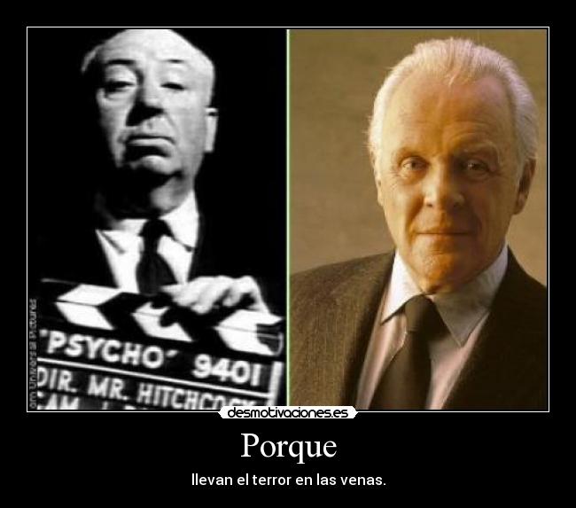 carteles alfred hitchcock anthony hopkins desmotivaciones