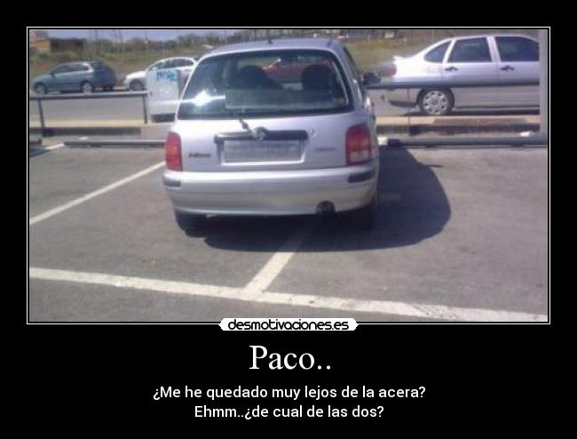 carteles aparcamiento coche mal desmotivaciones