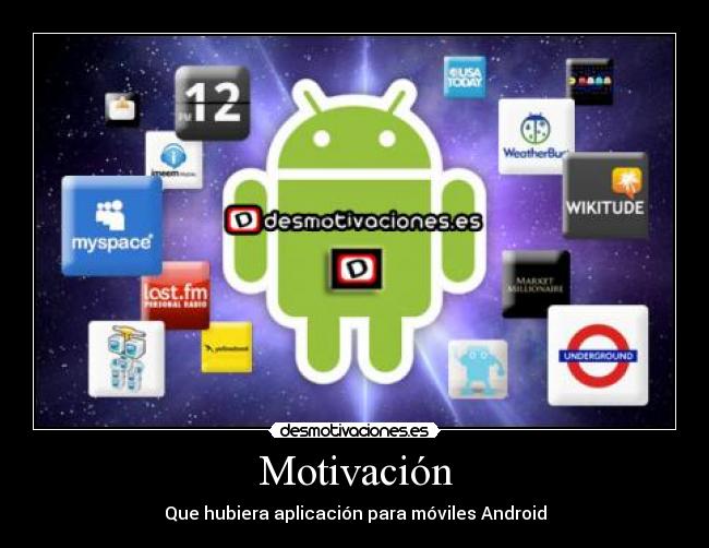 carteles android aplicacion motivacion desmotivaciones