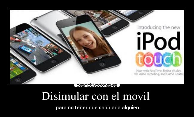 Disimular con el movil  - 