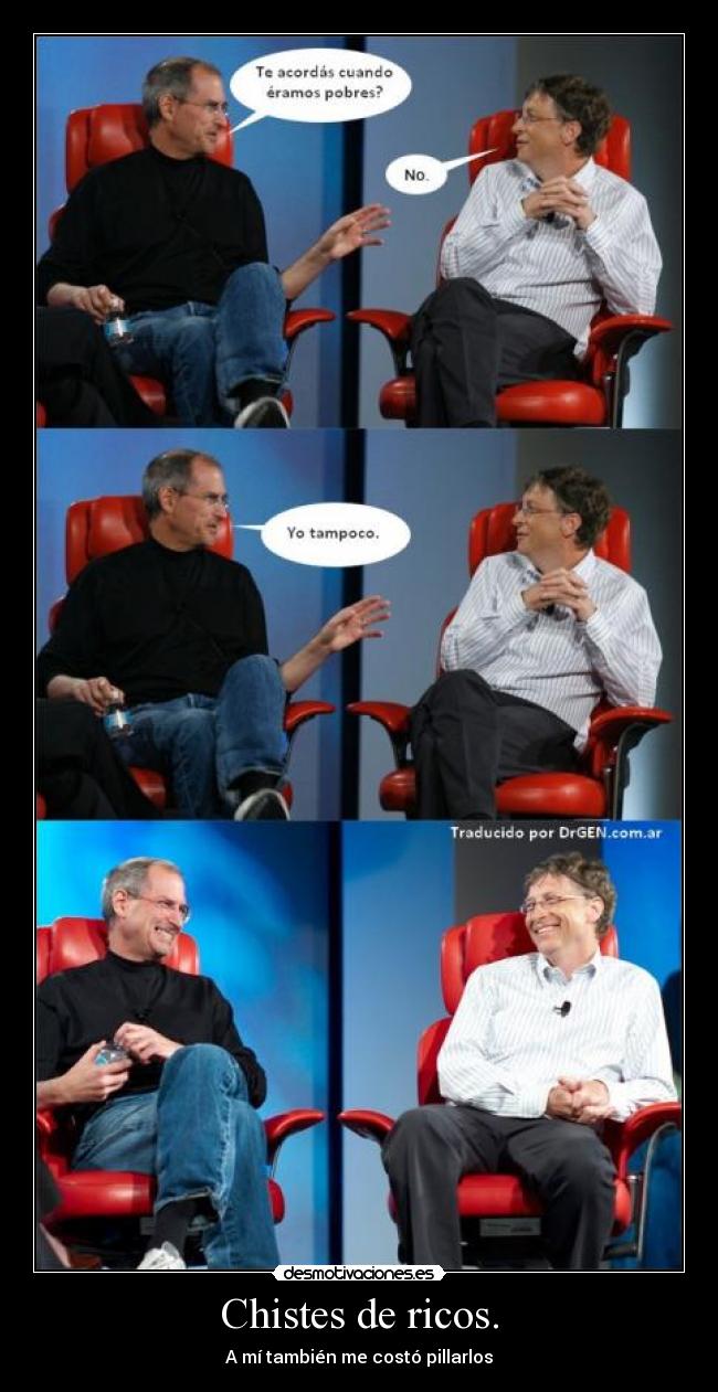 Chistes de ricos. - A mí también me costó pillarlos