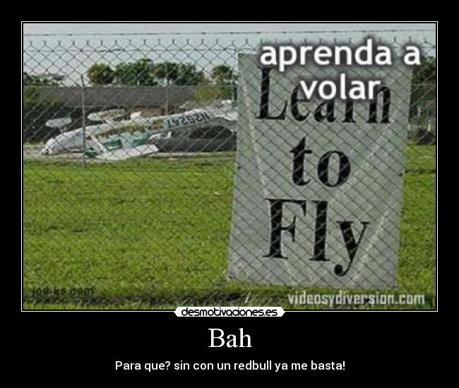 Bah - Para que? sin con un redbull ya me basta!