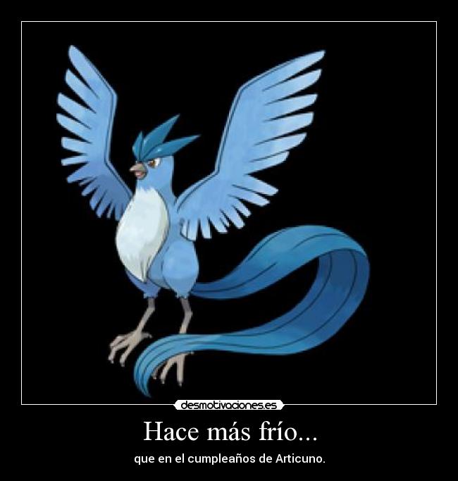 Hace más frío... -