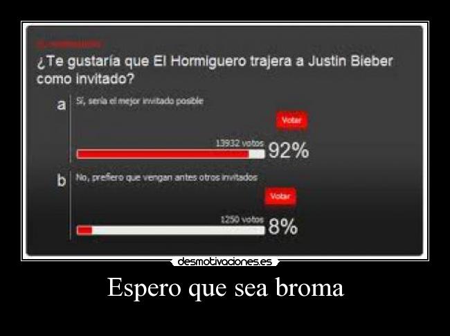 Espero que sea broma -