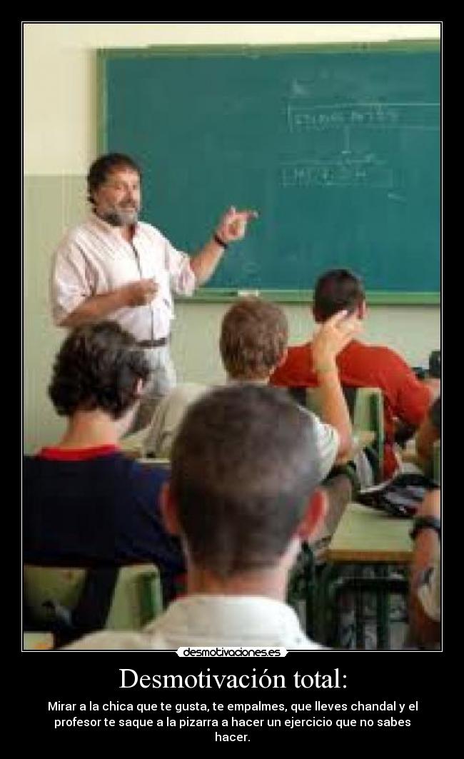 Desmotivación total: - 