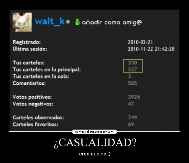¿CASUALIDAD? - creo que no ;)
