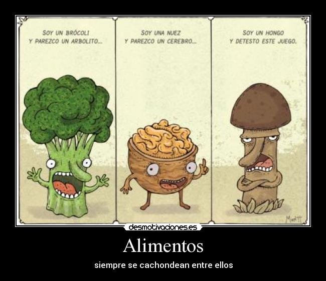 carteles alimentos desmotivaciones
