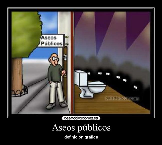 Aseos públicos - definición gráfica
